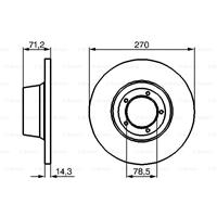 Bremsscheibe | BOSCH (0 986 478 190)