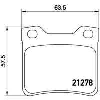 Remblokkenset, schijfrem BREMBO, u.a. für Peugeot