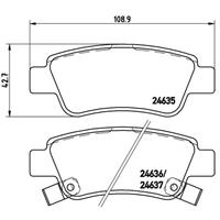 Remblokkenset, schijfrem BREMBO, u.a. für Honda