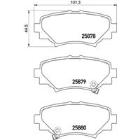 Remblokkenset, schijfrem BREMBO, u.a. für Mazda