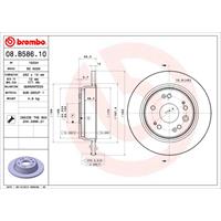 BREMBO Bremsscheibe HONDA 08.B586.10 42510S7AJ00,42510S7AJ50 Bremsscheiben,Scheibenbremsen