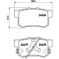 Remblokkenset, schijfrem BREMBO, u.a. für Honda, Acura