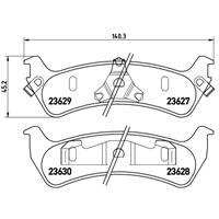 Remblokkenset, schijfrem BREMBO, u.a. für Ford Usa