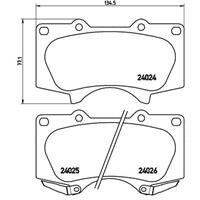 Remblokkenset, schijfrem BREMBO, u.a. für Toyota, Lexus