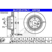 Bremsscheibe | ATE (24.0120-0154.1)