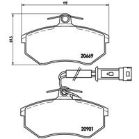 audi Remblokken set P85016