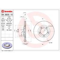 Bremsscheibe Vorderachse Brembo 09.5632.10