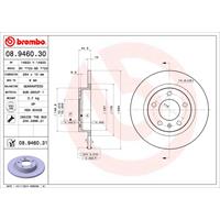 Bremsscheibe 'COATED DISC LINE' | BREMBO (08.9460.31)