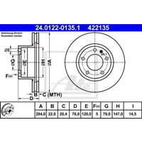 Bremsscheibe | f.becker_line (102 10764)