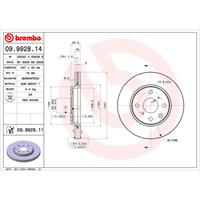 Bremsscheibe 'COATED DISC LINE' | BREMBO (09.9928.11)