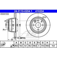 Bremsscheibe | f.becker_line (102 10258)