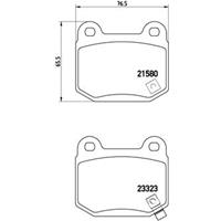 Remblokkenset, schijfrem BREMBO, u.a. für Mitsubishi, Subaru, Nissan