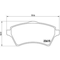 Remblokkenset, schijfrem BREMBO, u.a. für Land Rover