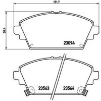 Remblokkenset, schijfrem BREMBO, u.a. für Honda, Nissan, MG