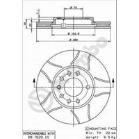 Bremsscheibe 'BREMBO MAX LINE' | BREMBO (09.7629.75)