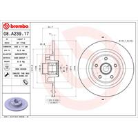 Bremsscheibe 'BEARING DISC LINE' | BREMBO (08.A239.17)