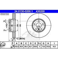 Bremsscheibe | ATE (24.0130-0200.1)