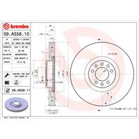 Remschijf COATED DISC LINE BREMBO, Remschijftype: Binnen geventileerd, u.a. für Citroën, Peugeot