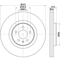 hellapagid Bremsscheibe 'PRO' | HELLA PAGID (8DD 355 117-181)