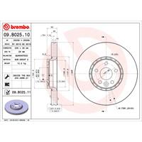 Bremsscheibe 'COATED DISC LINE' | BREMBO (09.B025.11)