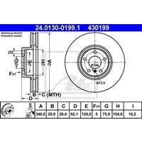 Bremsscheibe | ATE (24.0130-0199.1)