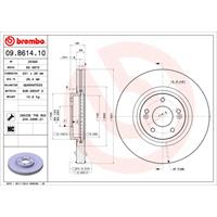 Bremsscheibe | BREMBO (09.B614.10)