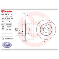 Bremsscheibe 'COATED DISC LINE' | BREMBO (08.8408.11)