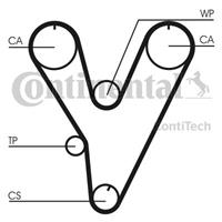 CONTITECH Zahnriemensatz CT805K1  HYUNDAI,MITSUBISHI,CHRYSLER,GALLOPER II JK-01,SONATA III Y-3,GALLOPER I,SONATA II Y-2,PAJERO II V3_W, V2_W, V4_W