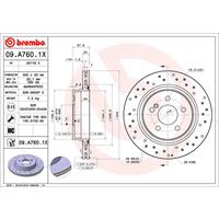 BREMBO XTRA LINE BREMBO, Remschijftype: Geperforeerd / Geventileerd, u.a. für Mercedes-Benz