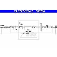 Seilzug, Feststellbremse | ATE (24.3727-0794.2)