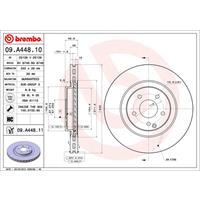 Remschijf COATED DISC LINE BREMBO, Remschijftype: Binnen geventileerd, u.a. für Mercedes-Benz