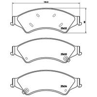 Remblokkenset, schijfrem BREMBO, u.a. für Ford