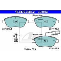 fiat Low dust Keramische remblokken 13047039832