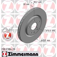 Remschijf COAT Z Zimmermann, Remschijftype: Binnen geventileerd, u.a. für VW, Lancia, Dodge, Fiat, Chrysler