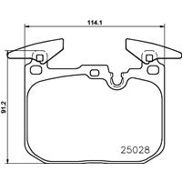 Remblokkenset, schijfrem BREMBO, u.a. für BMW