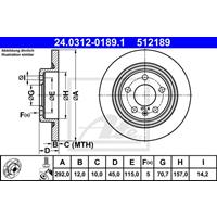 Bremsscheibe 'PowerDisc' | ATE (24.0312-0189.1)