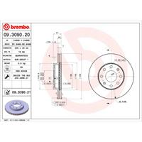 Bremsscheibe 'COATED DISC LINE' | BREMBO (09.3090.21)