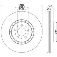 hellapagid Bremsscheibe 'PRO' | HELLA PAGID (8DD 355 110-591)