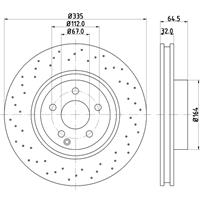 hellapagid Bremsscheibe 'PRO' | HELLA PAGID (8DD 355 115-011)