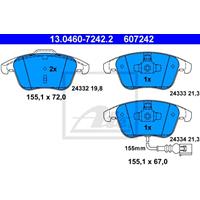 Remblokkenset, schijfrem ATE, u.a. für VW, Audi, Seat