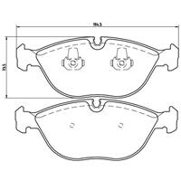 Remblokkenset, schijfrem BREMBO, u.a. für Bentley, Mercedes-Benz, Rolls-Royce, Chrysler, Audi, VW, BMW, Alpina