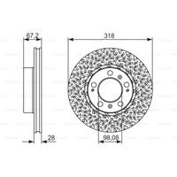 Bremsscheibe | BOSCH (0 986 479 550)