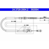 Seilzug, Kupplungsbetätigung ATE 24.3728-2004.2