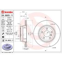 Remschijf COATED DISC LINE BREMBO, Remschijftype: Binnen geventileerd, u.a. für BMW