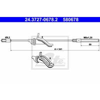 Seilzug, Feststellbremse | ATE (24.3727-0678.2)
