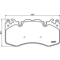 Remblokkenset, schijfrem BREMBO, u.a. für Land Rover