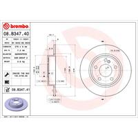 Bremsscheibe 'COATED DISC LINE' | BREMBO (08.B347.41)