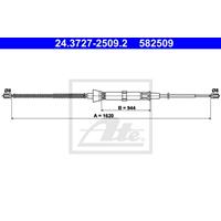 skoda Handremkabel 24372725092