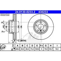 Bremsscheibe | ATE (24.0130-0233.2)