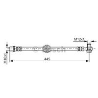 BOSCH Bremsschläuche 1 987 476 990 Bremsschlauch MINI,MINI R50, R53